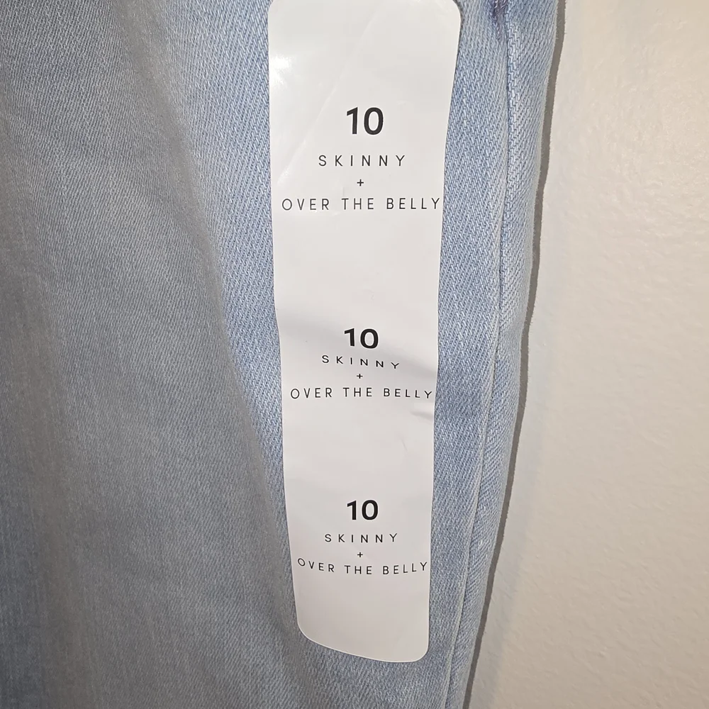 Over Belly Skinny Maternity Pants- Isabel Maternity by Ingrid & Isabel Sz 10 Nwt - Picture 7 of 10